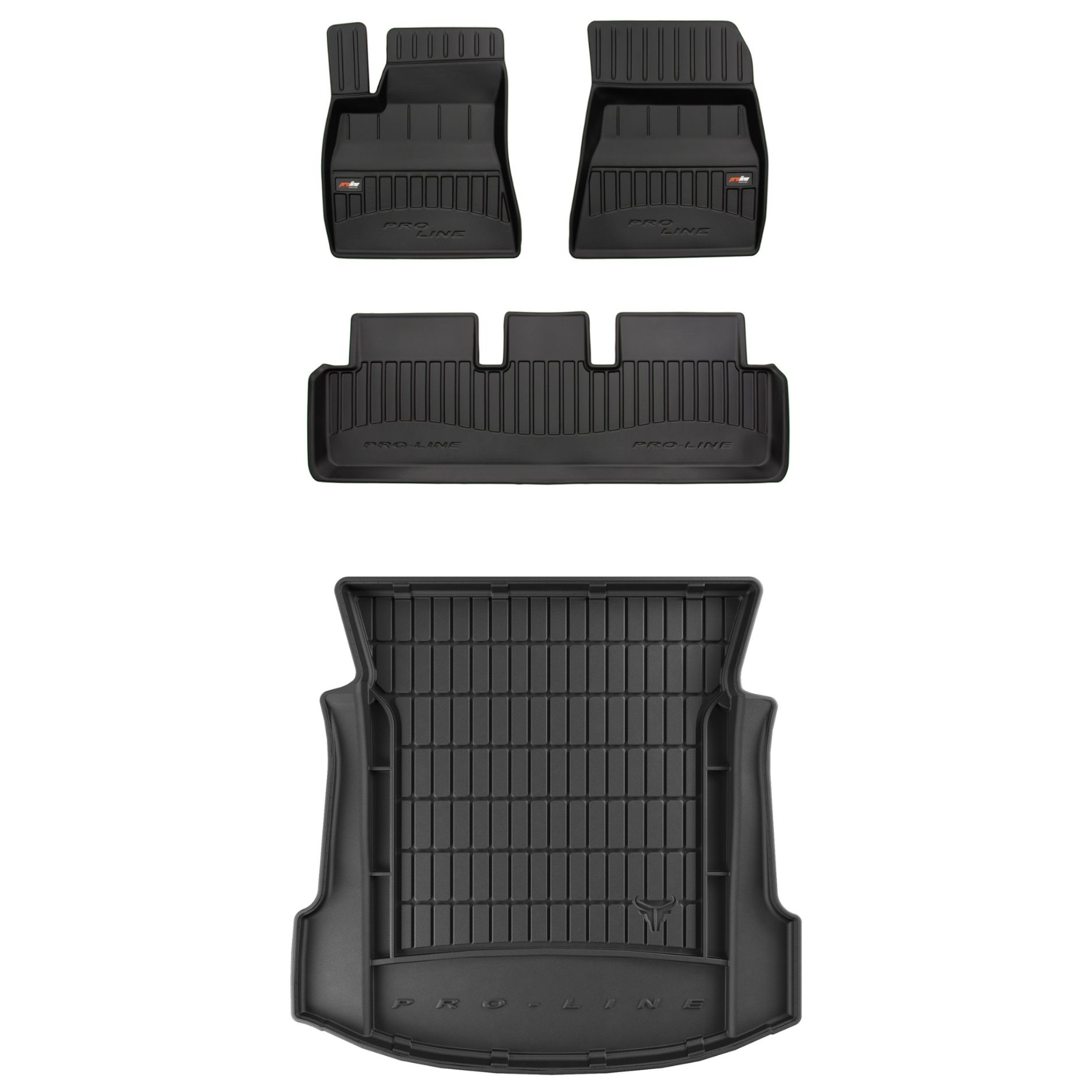 Sada gumových kobercov a rohoží pre Tesla Model 3 2017-2023