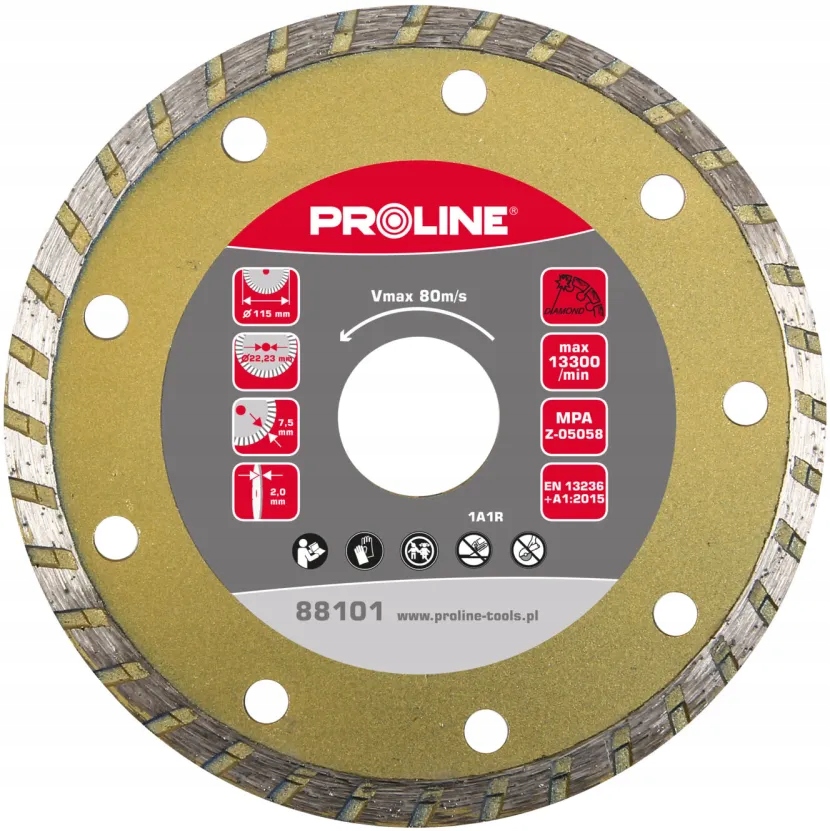 Diamantový kotouč Turbo (stavební materiály) 230x2,8x7,5x22,2 mm