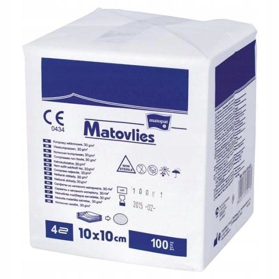 

Matopat kompresy z włókniny Nj 30g 4w 5x5cm a100