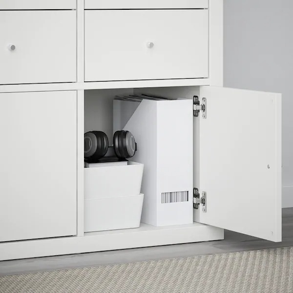 WKŁAD Z DRZWIAMI DO REGAŁU BIAŁY 33X33 KALLAX IKEA Marka Ikea