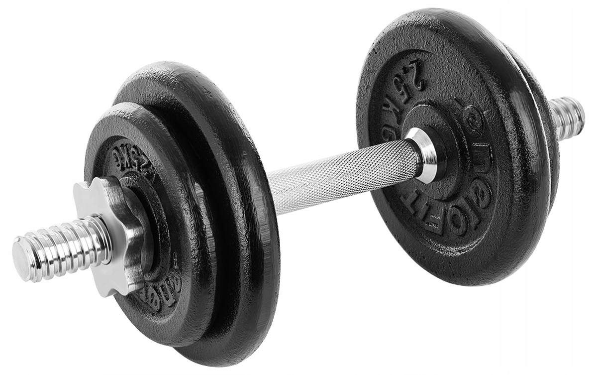 Litinová Činka 1x10kg osa zátěžové talíře Sada 10kg Kufr Enero