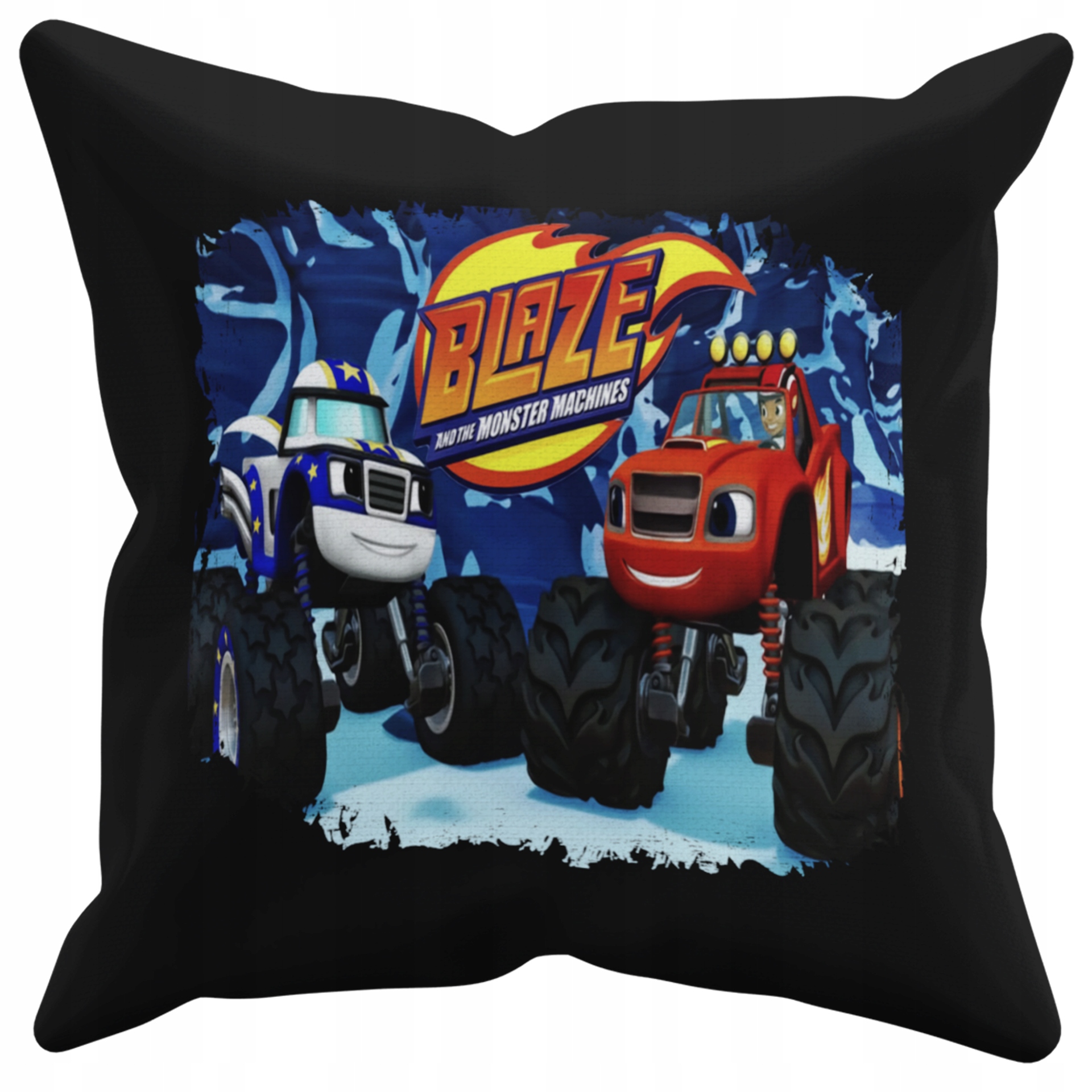 POSZEWKA NA PODUSZKĘ JAŚKA DO PRZEDSZKOLA BLAZE + IMIĘ GRATIS Kolor dominujący czerń