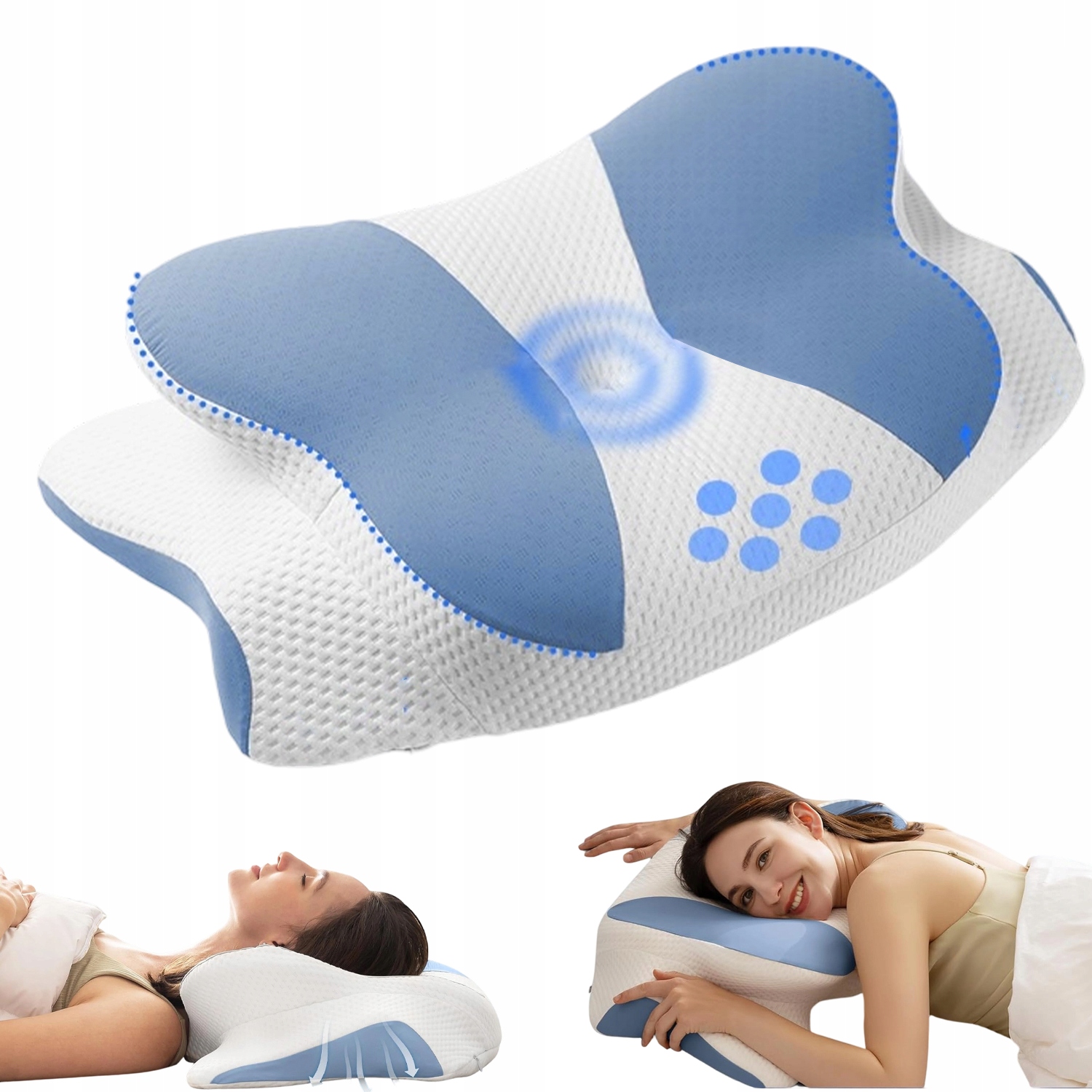 Ortopedyczna Poduszka Na Bóle Ramion I Karku Plecy I Osoby Śpiące Na Boku