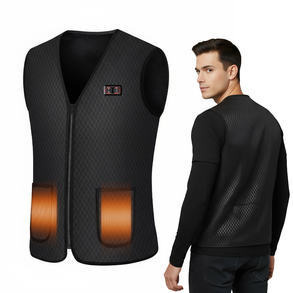 Vyhřívaná Vesta Bez Rukávů, Unisex, Voděodolná, Pohodlná