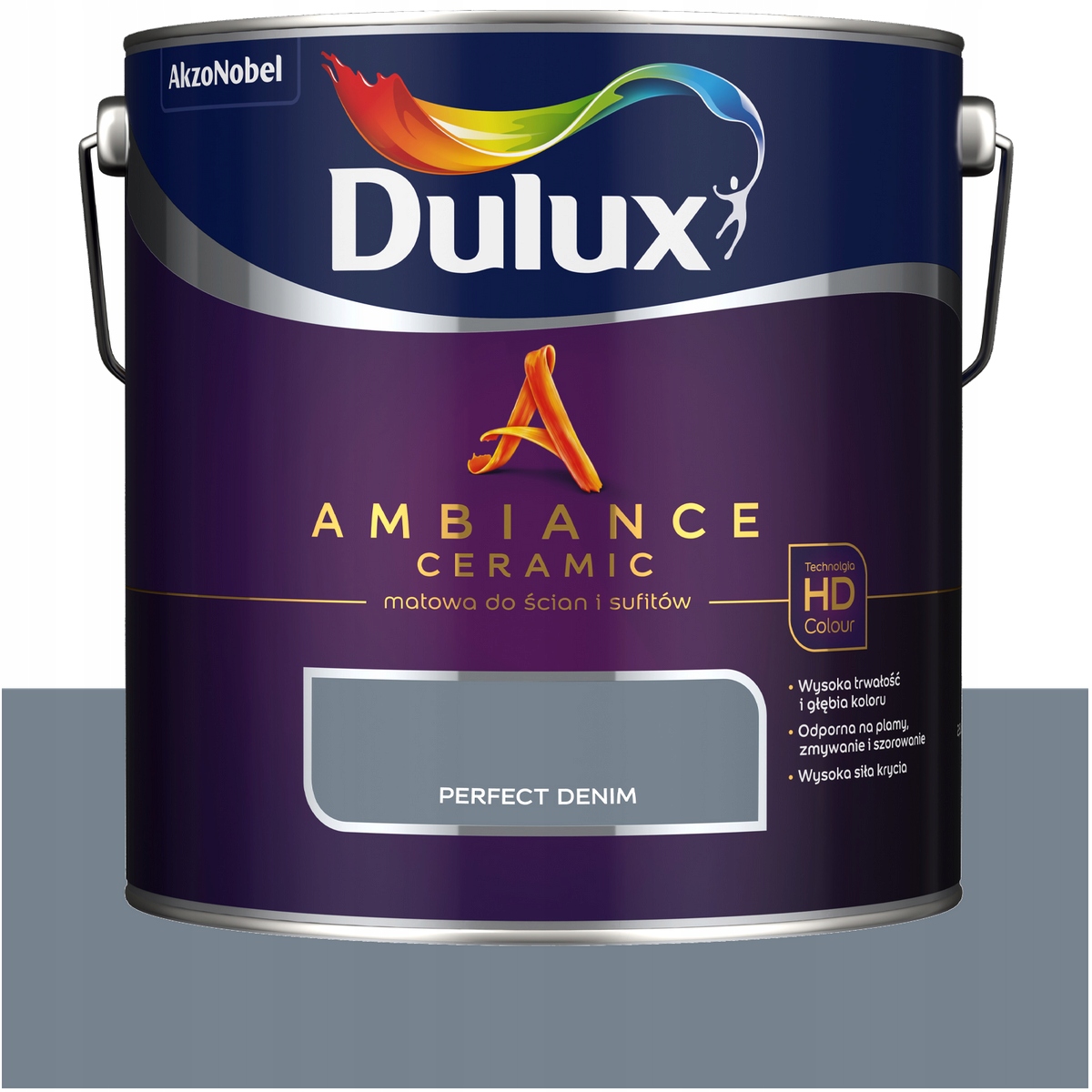 Dulux barva na stěny keramická Ambiance Ceramic Perfect Denim 2,5L