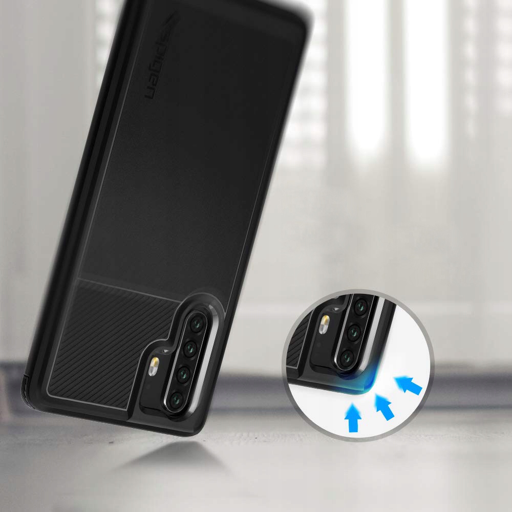 Etui do Huawei P30 Pro, Spigen Rugged Armor, case Funkcje pochłanianie wstrząsów