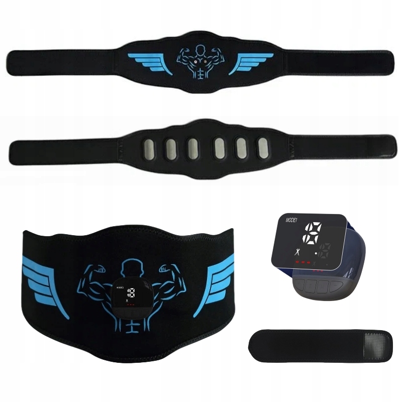 Elektrostymulator Mięśni Brzucha Ems 10TRYBÓW Odchudzający Pas Z Przedłużką