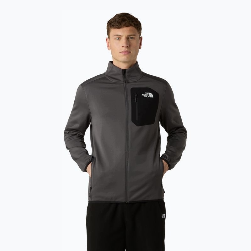 Kurtka Polarowa Męska The North Face Crest Full Zip Anthracite/Black XL