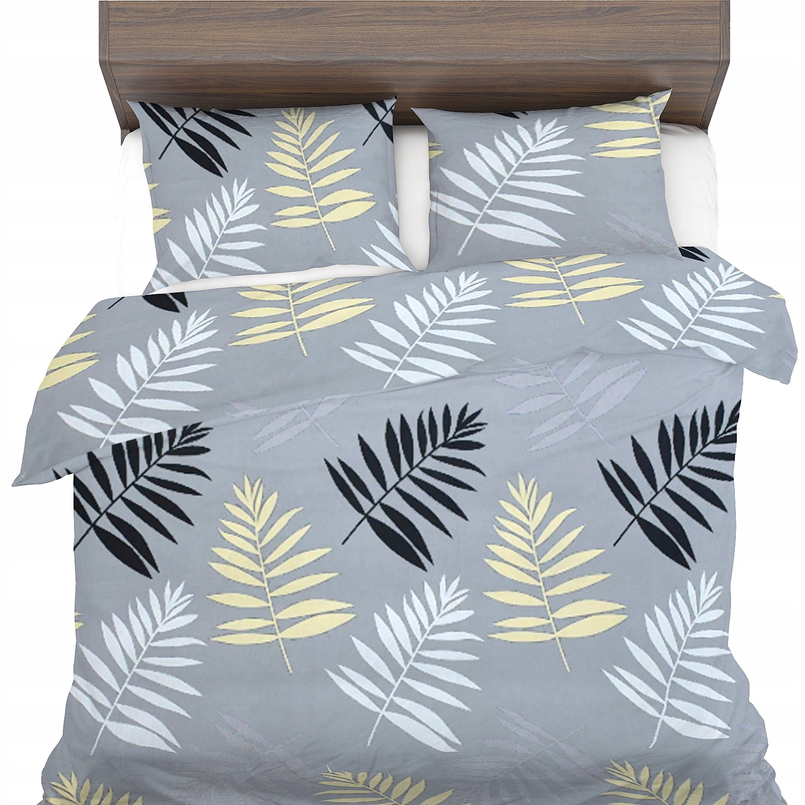 Povlečení antialergické 140x200+1x50x60 100% přírodní Bavlna Listy eko