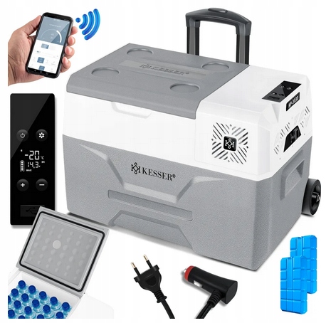 Lodówka turystyczna kompresorowa Kesser 50 l 60 W szara