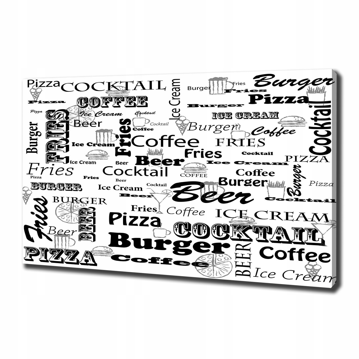 

Foto obraz na płótnie Menu w restauracji 100x70 cm