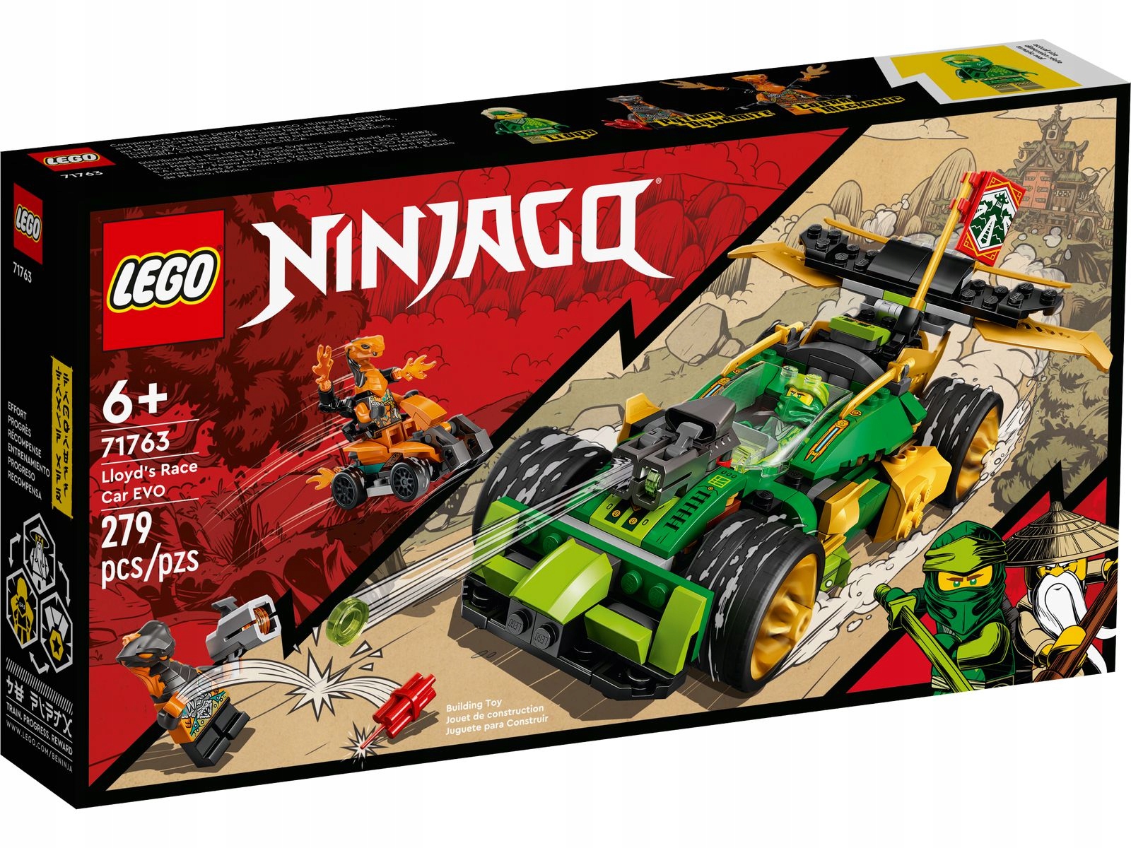Lego Ninjago 71763 Samochód wyścigowy Lloyda
