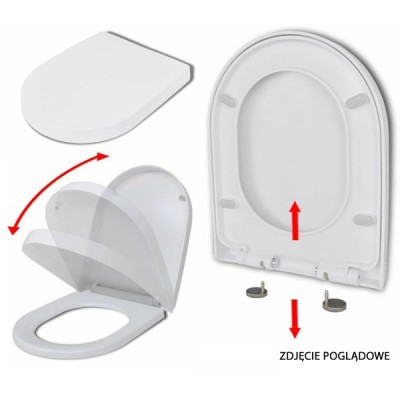 MISKA WISZĄCA WC RIMLESS CONO PODWIESZANA DESKA Skład zestawu miska + deska