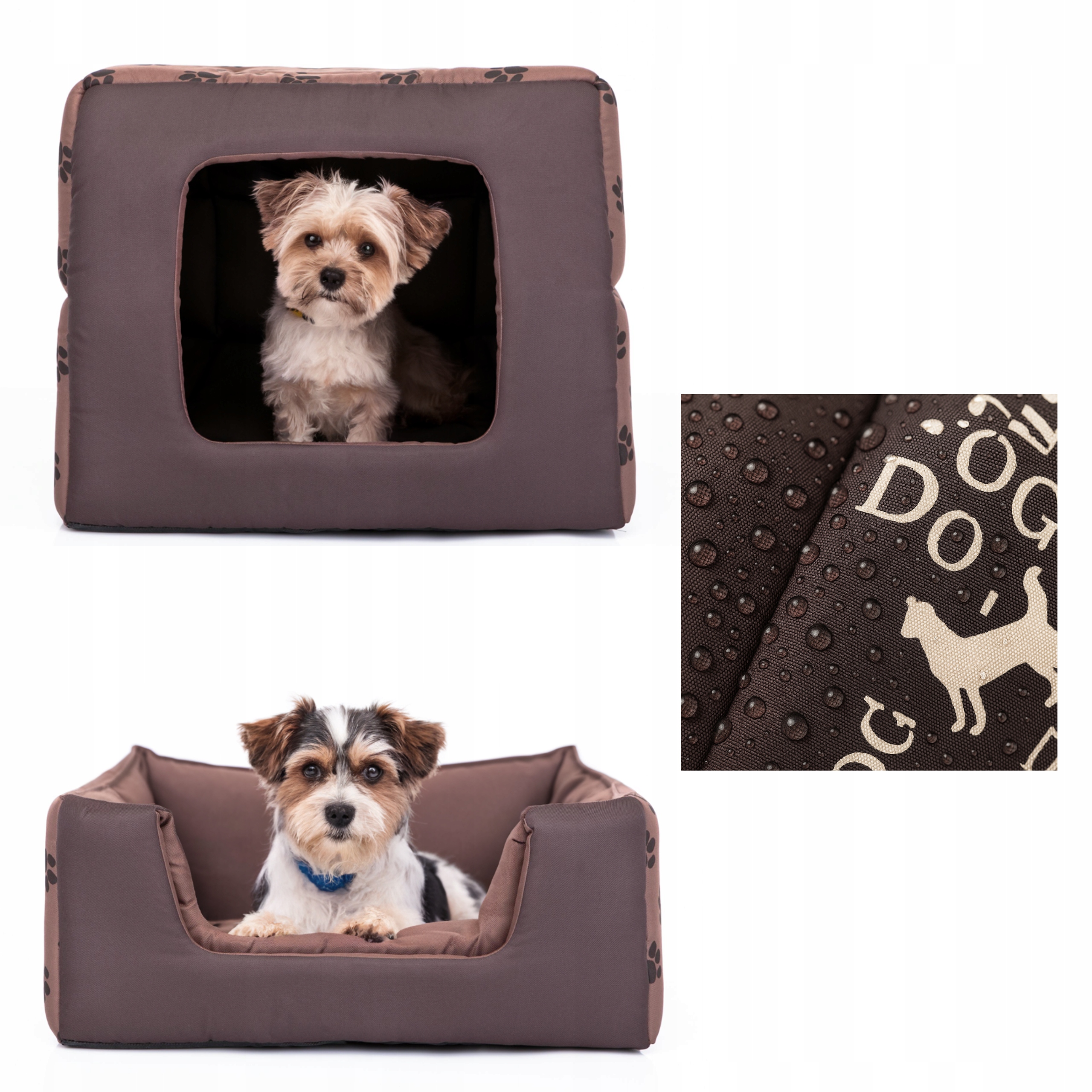 Levně Pelíšek a bouda v jednom, 2v1 Pohovka Kotec Skládací postel pro psa 50x50 cm