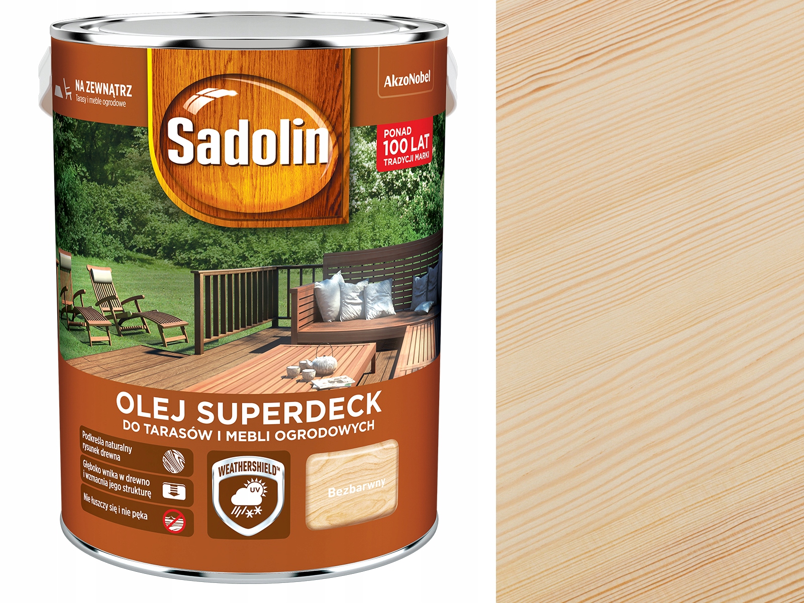 

Sadolin Superdeck olej do tarasu Bezbarwny 2,5L