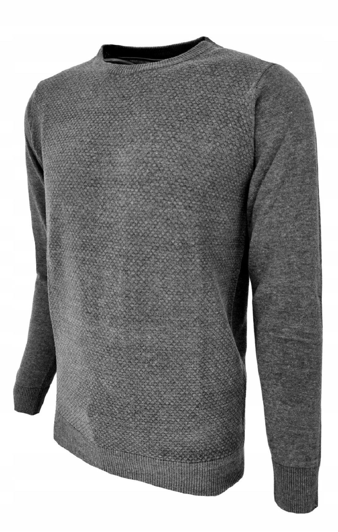 SWETER męski szary klasyczny XL Rozmiar XL