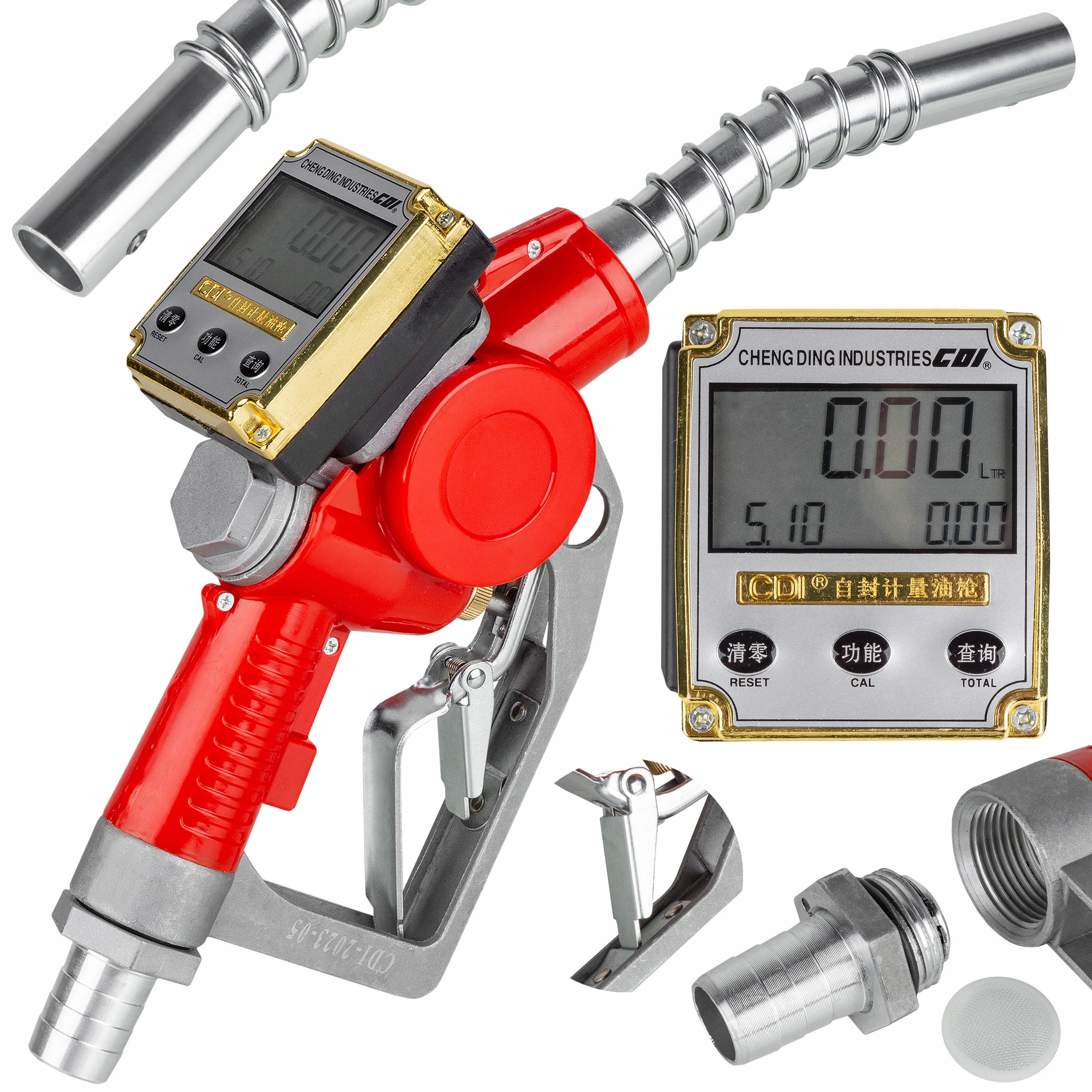 Pištoľ Mini Cpn Palivová Pumpa Počítadlo LCD Autostop