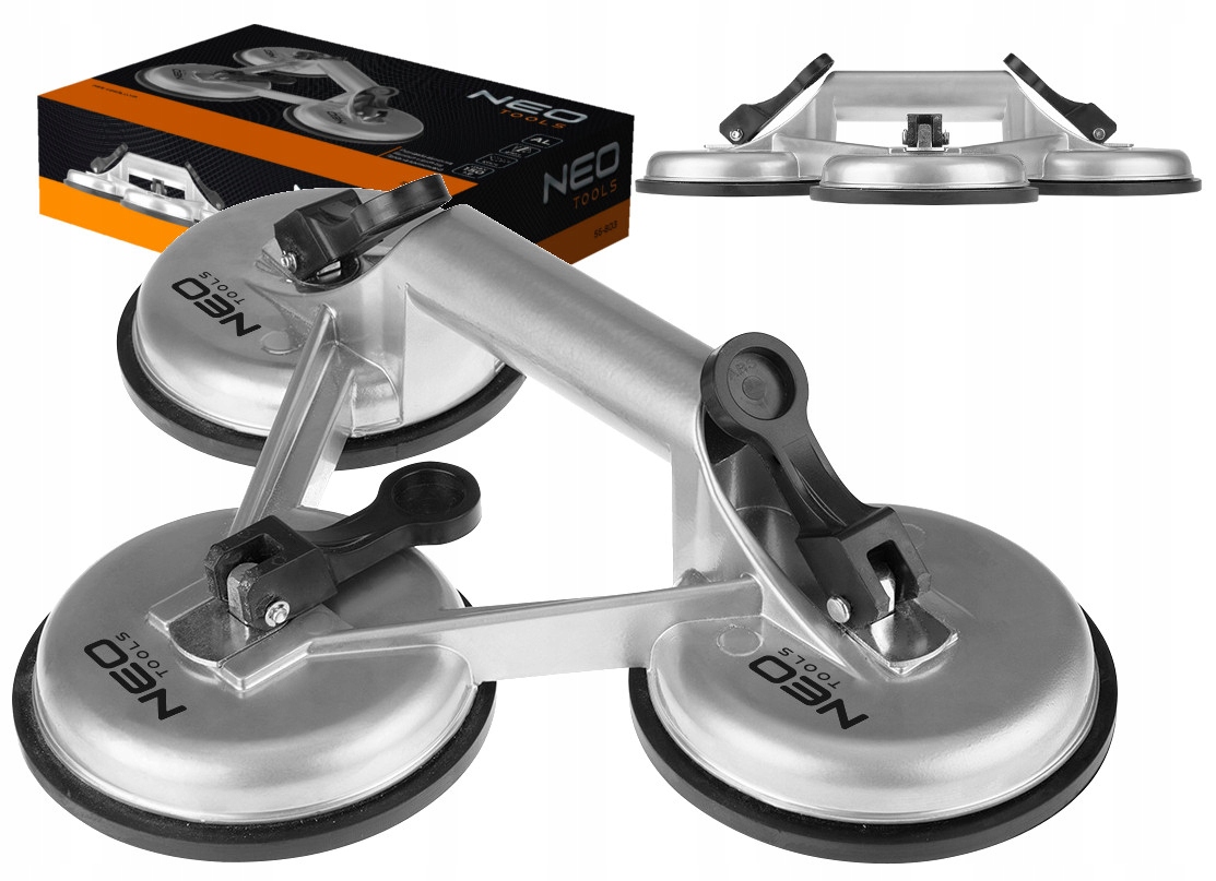 

Neo Uchwyt Przyssawka Alu Szyb Blach Płyt 150KG 3x