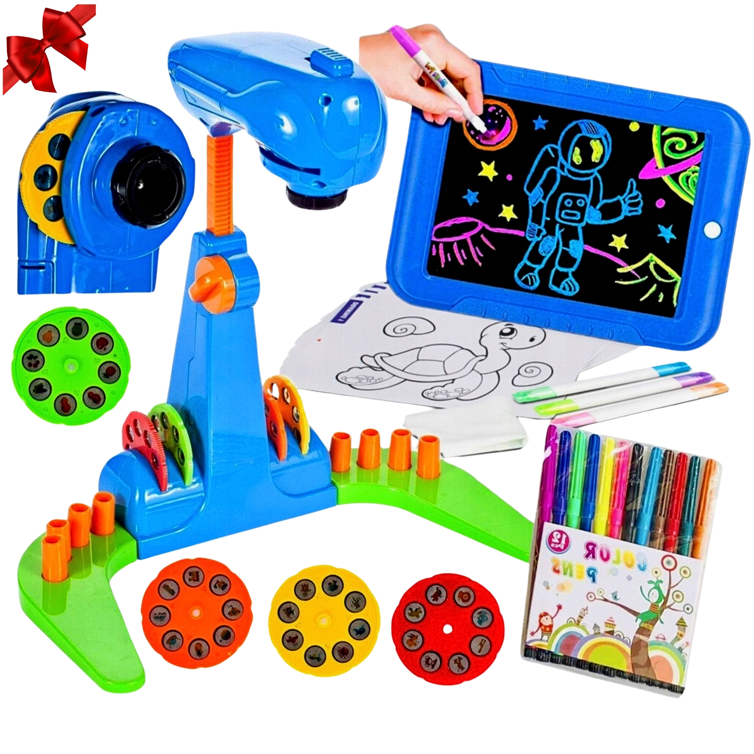 PROJEKTOR RZUTNIK DO RYSOWANIA 32 SLAJDY + TABLET + GRATIS | PREZENT ŚWIĘTA Materiał plastik