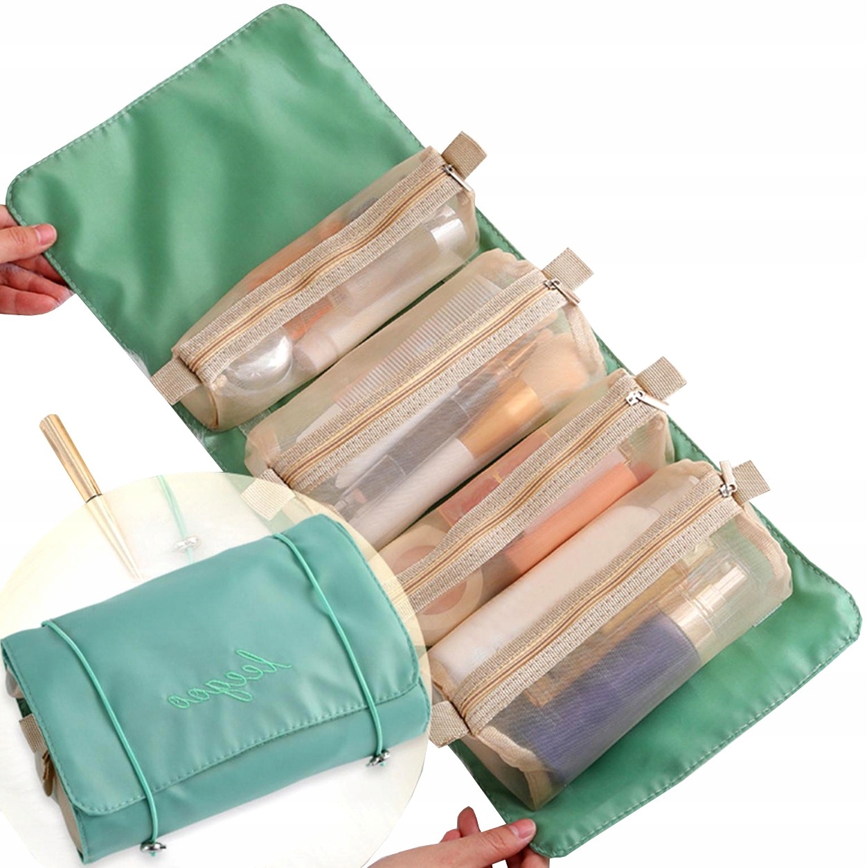 

Organizer na pędzle kosmetyki Kosmetyczka puder