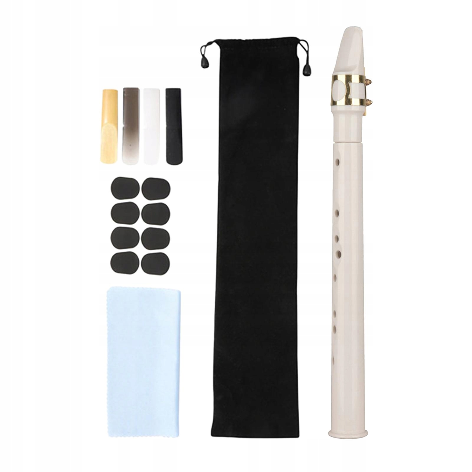 Mini zestaw saksofonowy z torbą Carring Practice Tool Mini Sax Woodwind White