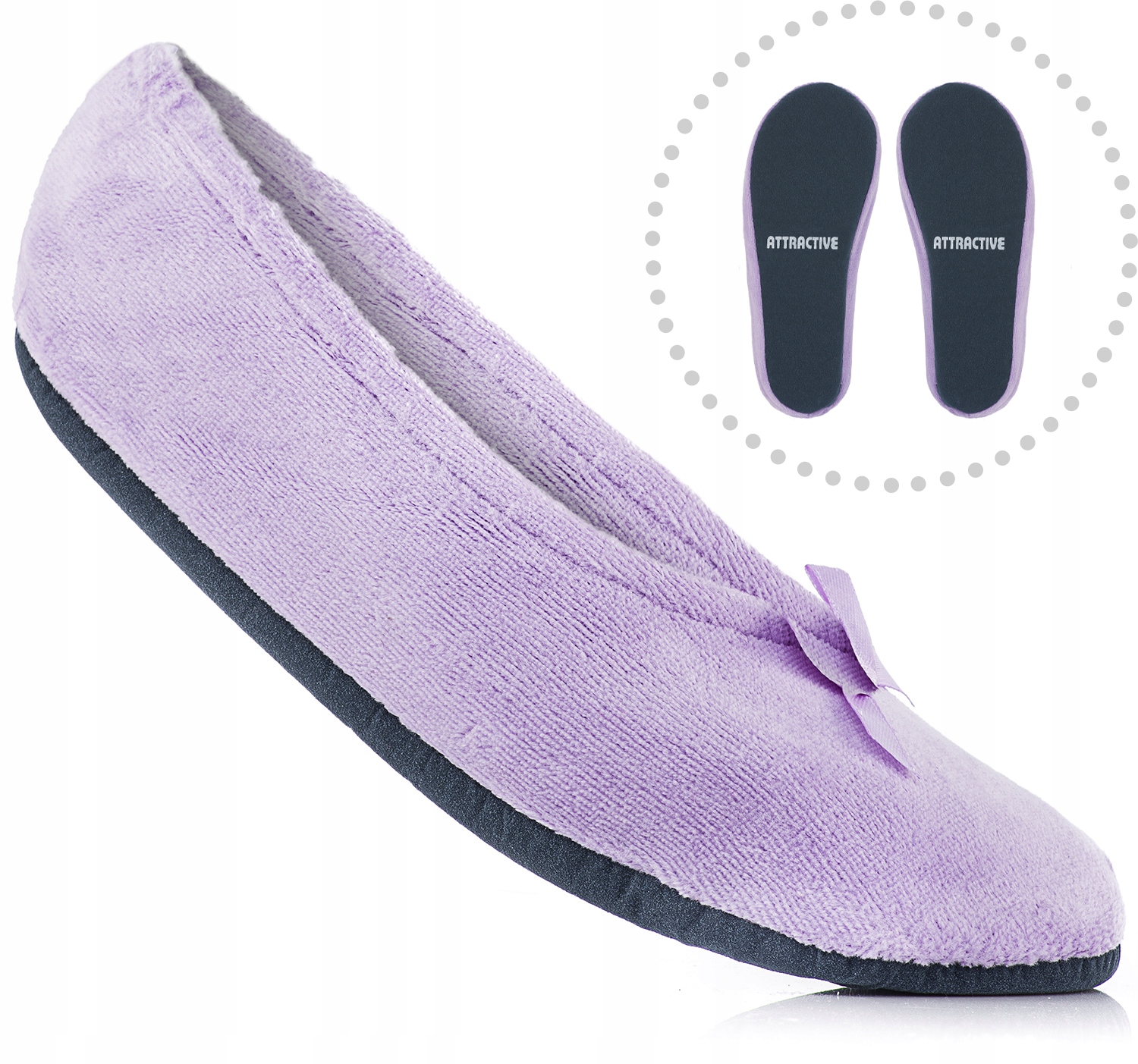 

Baletki domowe, kapcie w postaci balerinek R.29/30