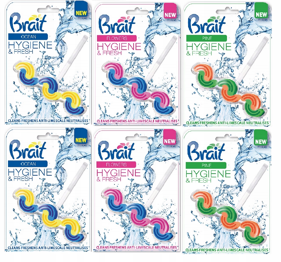 

Brait Kostka Toaletowa 2-faz.Ocean,Pine,Fl 3x2x45g