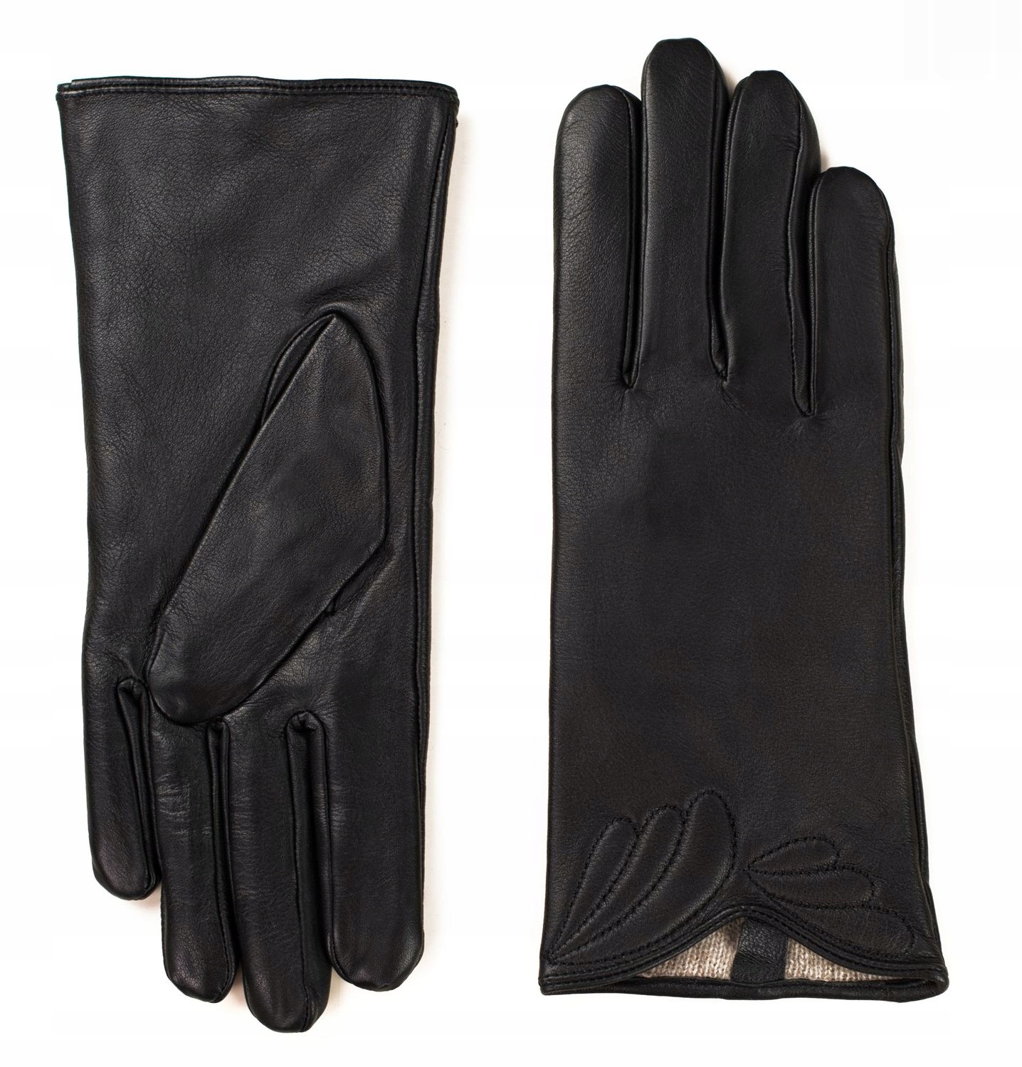 Dámské rukavice Pánské Kožené Zateplené Retro Elegantní M