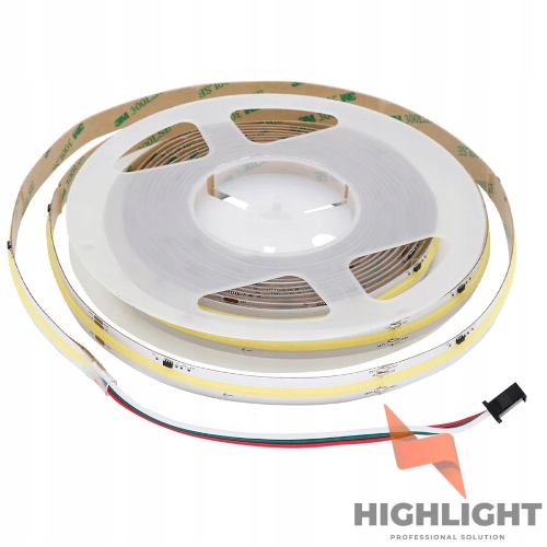 5 m Led pásik Cob Digitálny 3000K teplý IP65 11W 24V WS2811 vodotesný