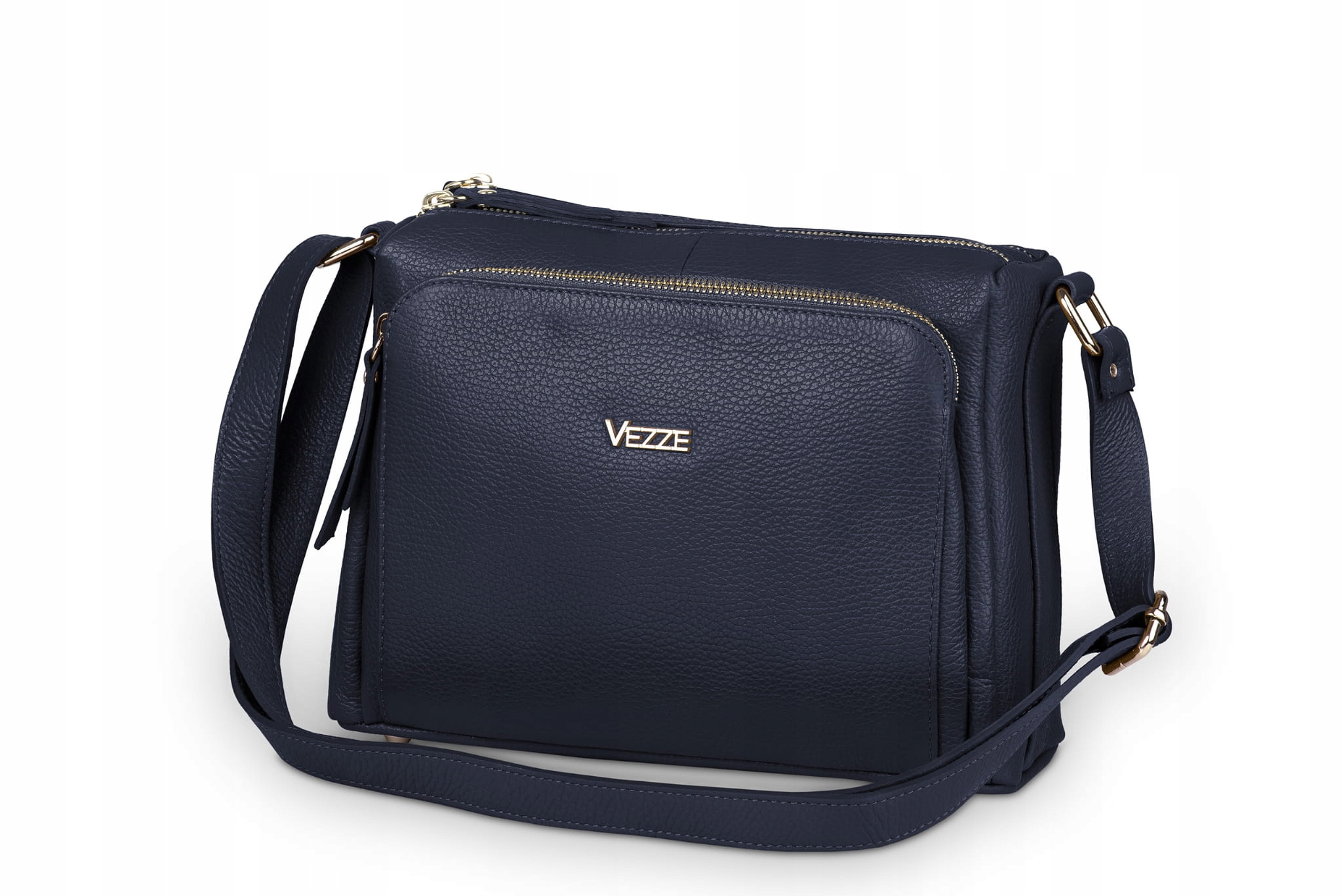 Kožená kabelka Vezze Boria Oro Granátová