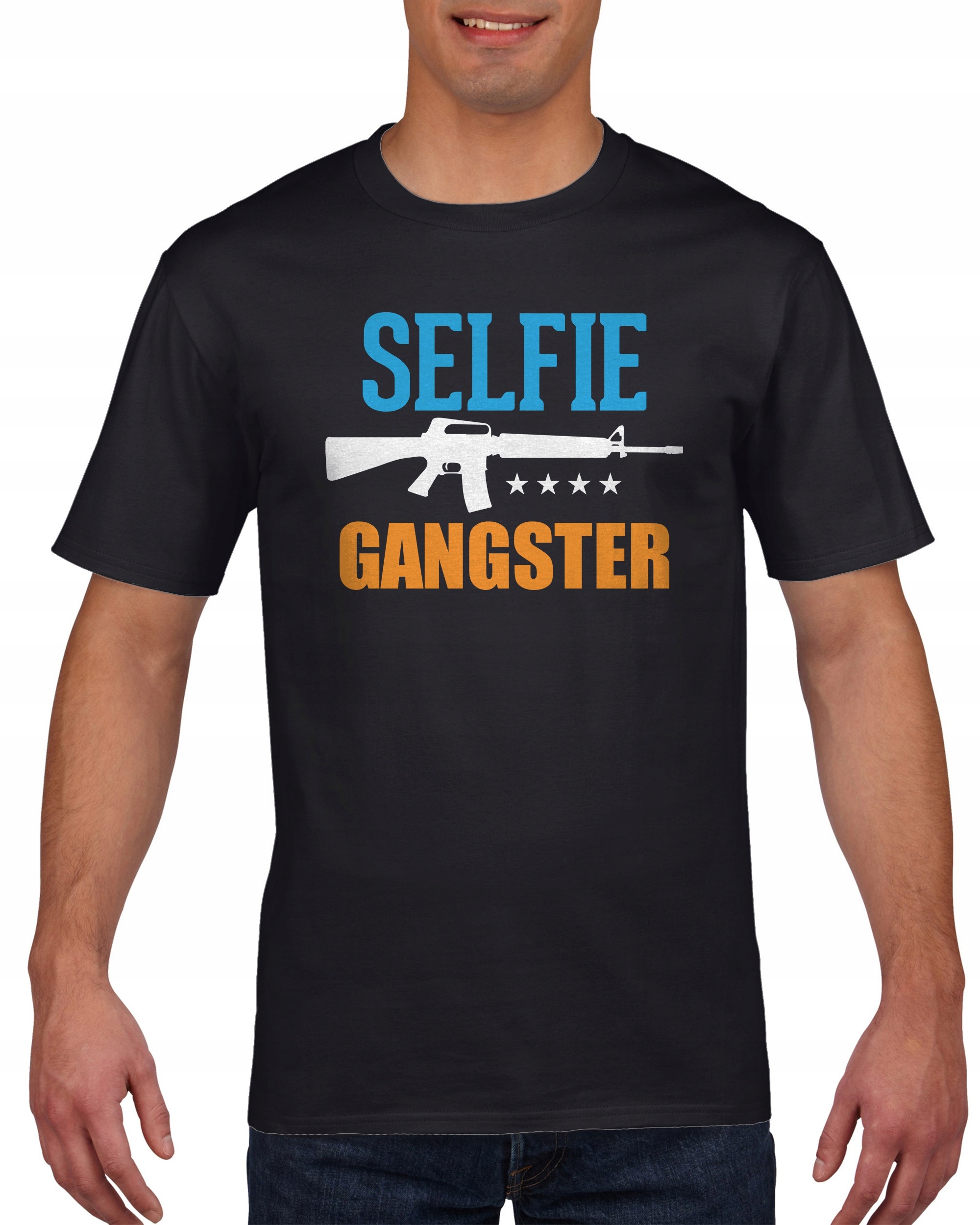 

Koszulka męska Selfie gangster S