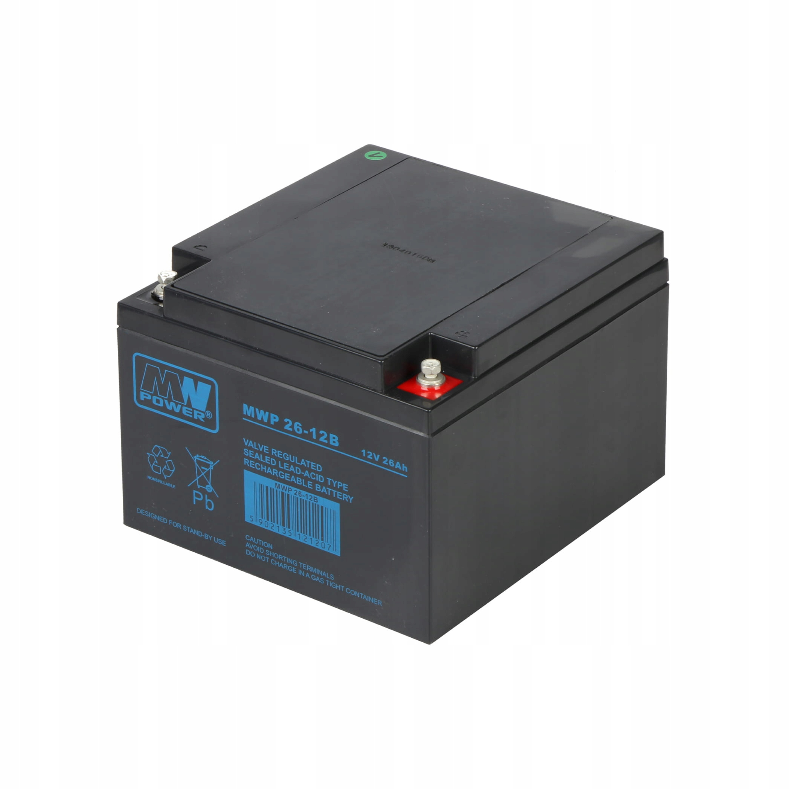 Akumulátor Mwp 26-12B Agm 12V/26AH-MWP Mw Power