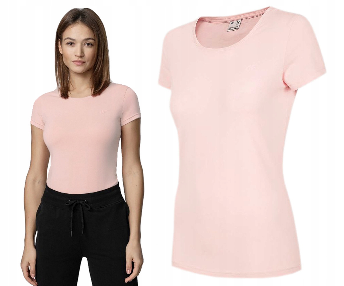 

Koszulka Damska T-shirt 4F TSD001 XXL Jasny Różowy