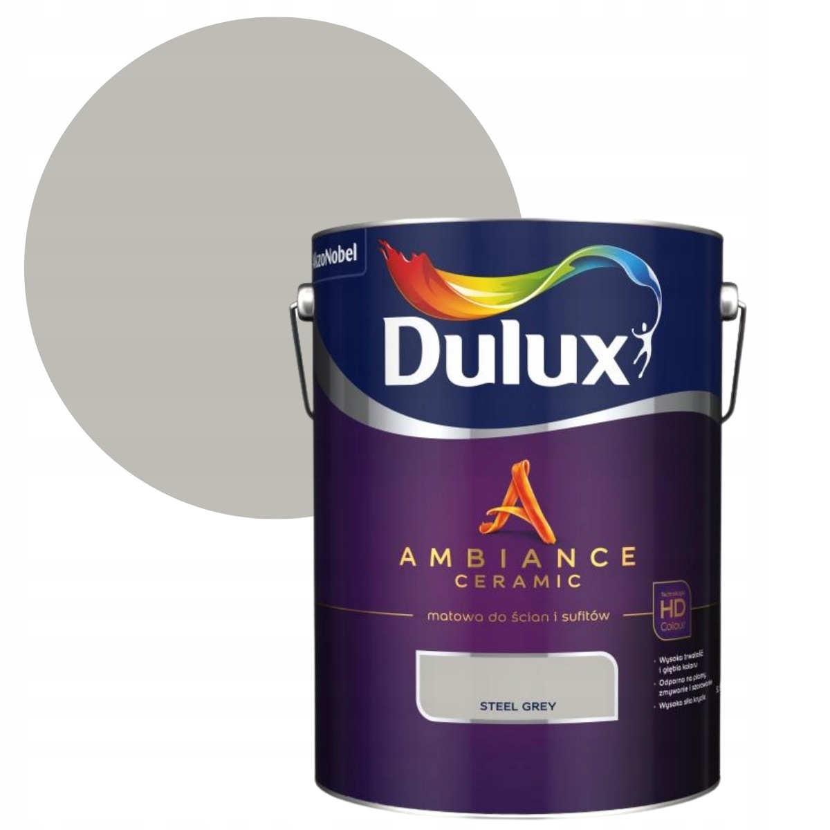 Dulux Ambiance Barva 5L Steel Grey