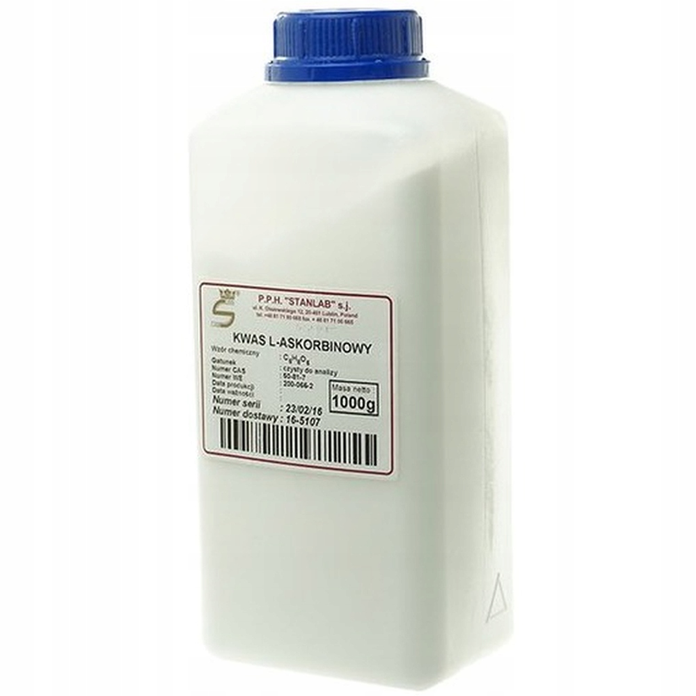 

Kwas L-askorbinowy1kg Witamina C CZDA1000g Stanlab