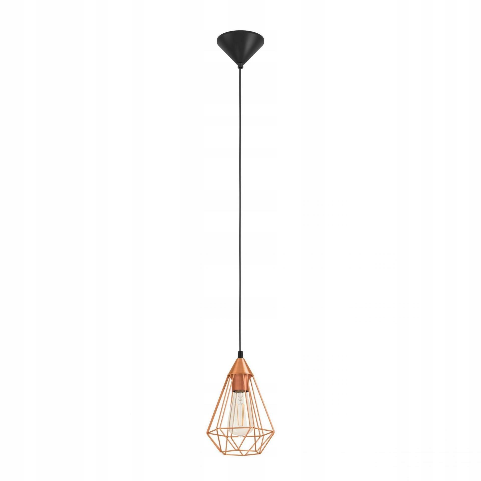 Závěsné svítidlo Eglo Tarbes E27 černá/měď 60W 94193