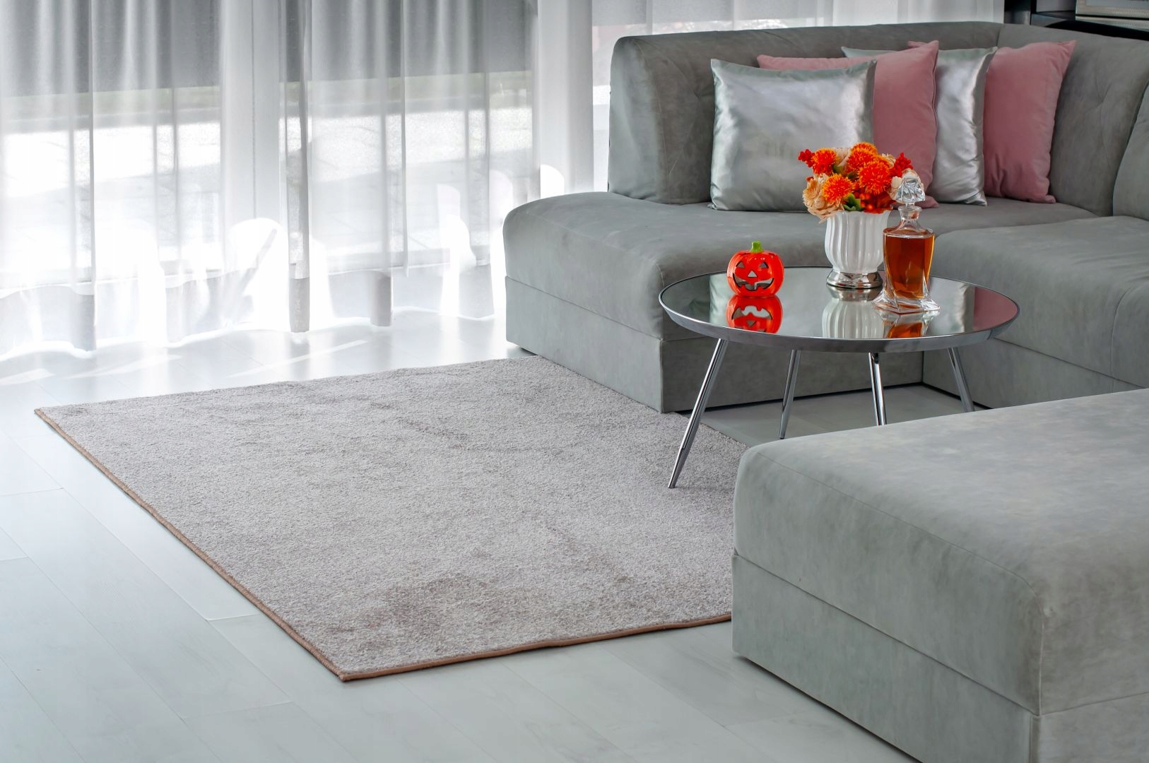 DYWAN DYWANIK SHAGGY KOŁO WYKŁADZINA CHODNIK SZARY BEZ 80cm KOLORY OBSZYTY Szerokość produktu 80 cm