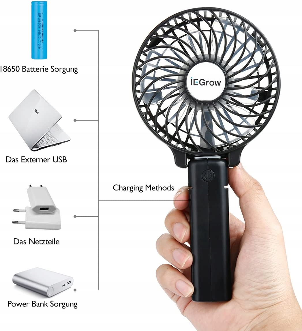 Wentylator mini iEGrow HBF-01 Niebieski Marka inna