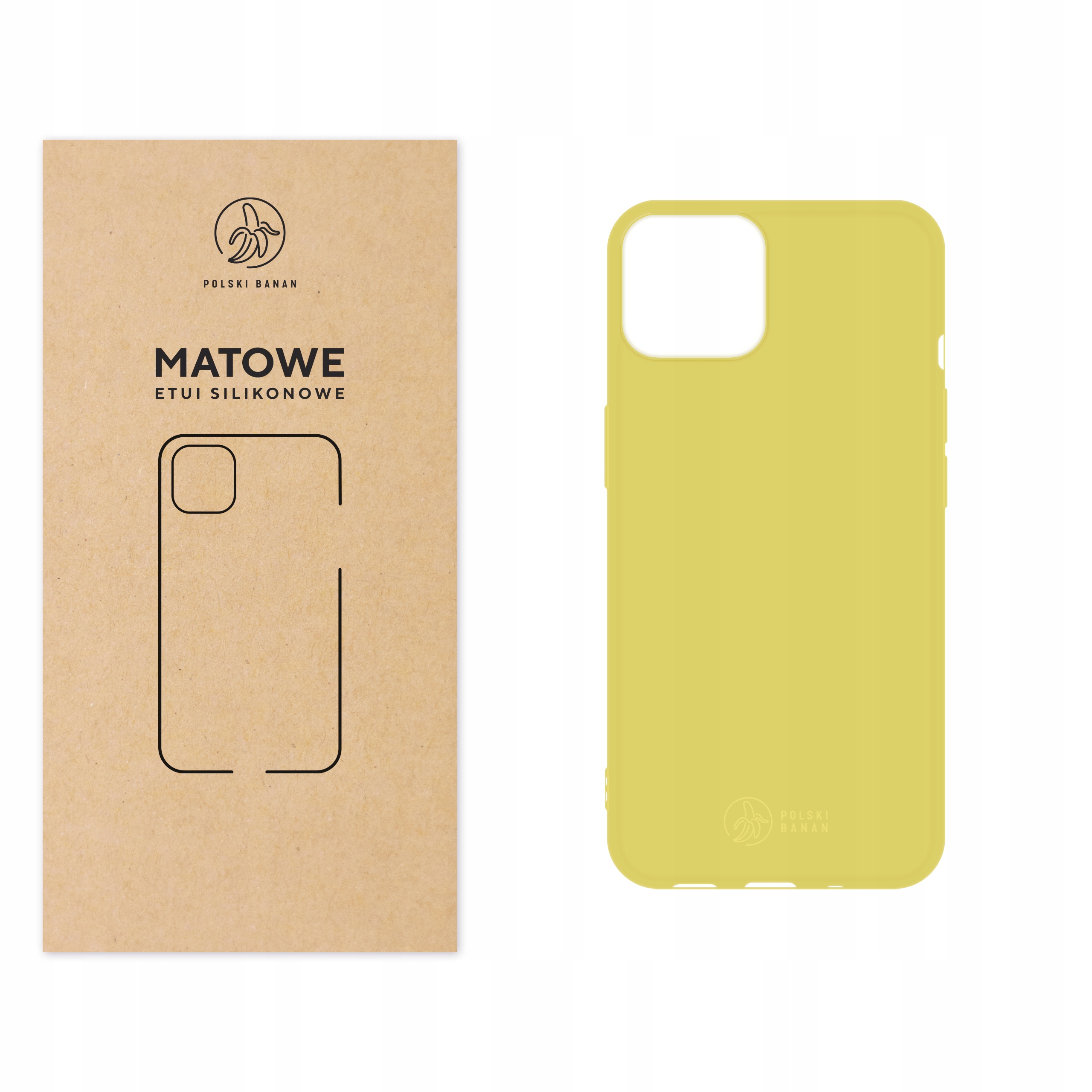 

Etui Matowe do iPhone 13 mini żółte