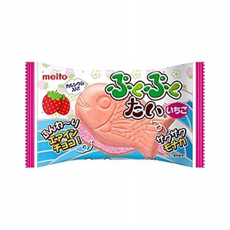 

Wafelek Pukupuku Tai Air-in Strawberry Meito 16,5g