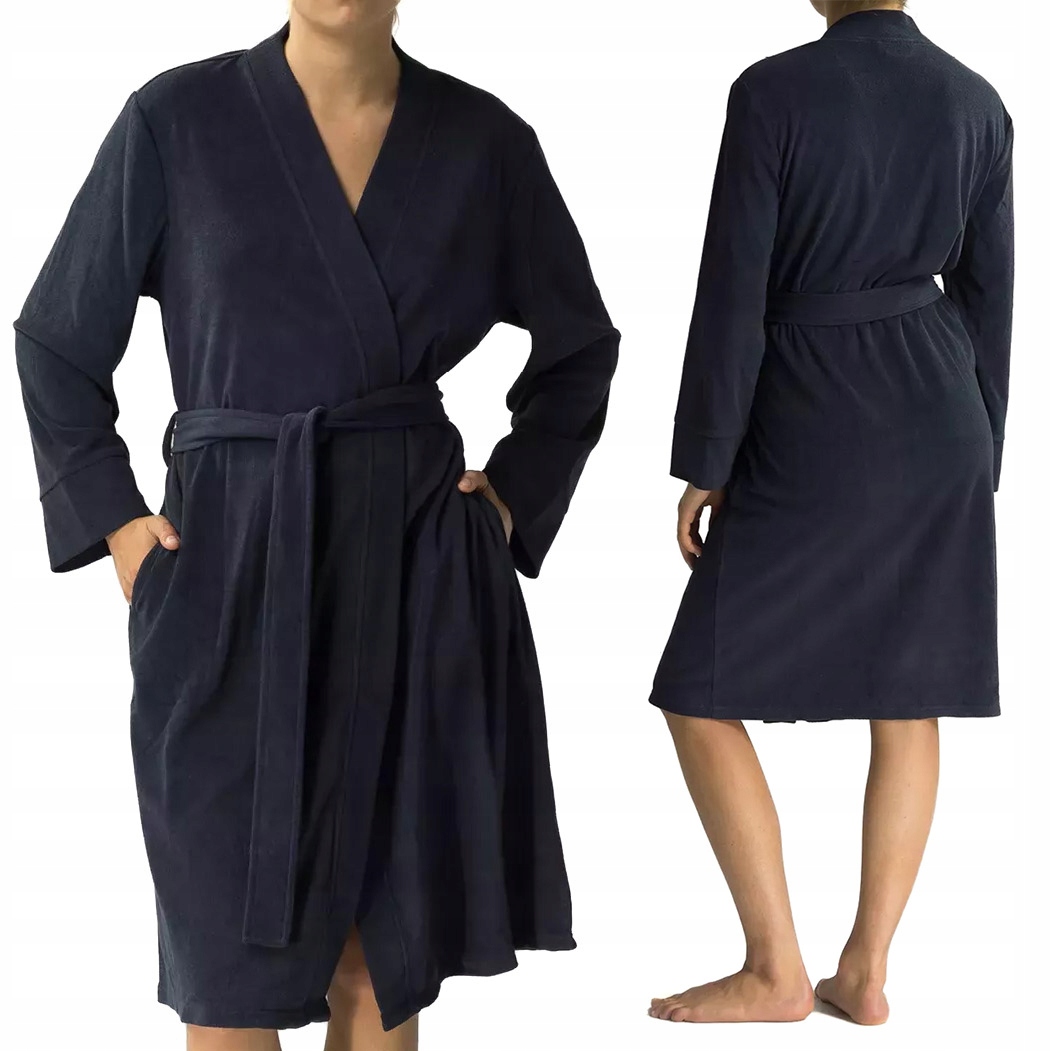Dámský župan s Páskem bavlněný Atlantic SZL-002 L/XL
