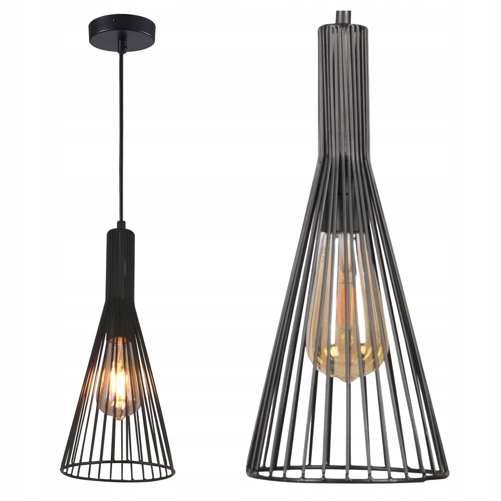 Závěsné Stropní Svítidlo Dekorativní Závěs E27 Černá Tiana Sanico Goldlux