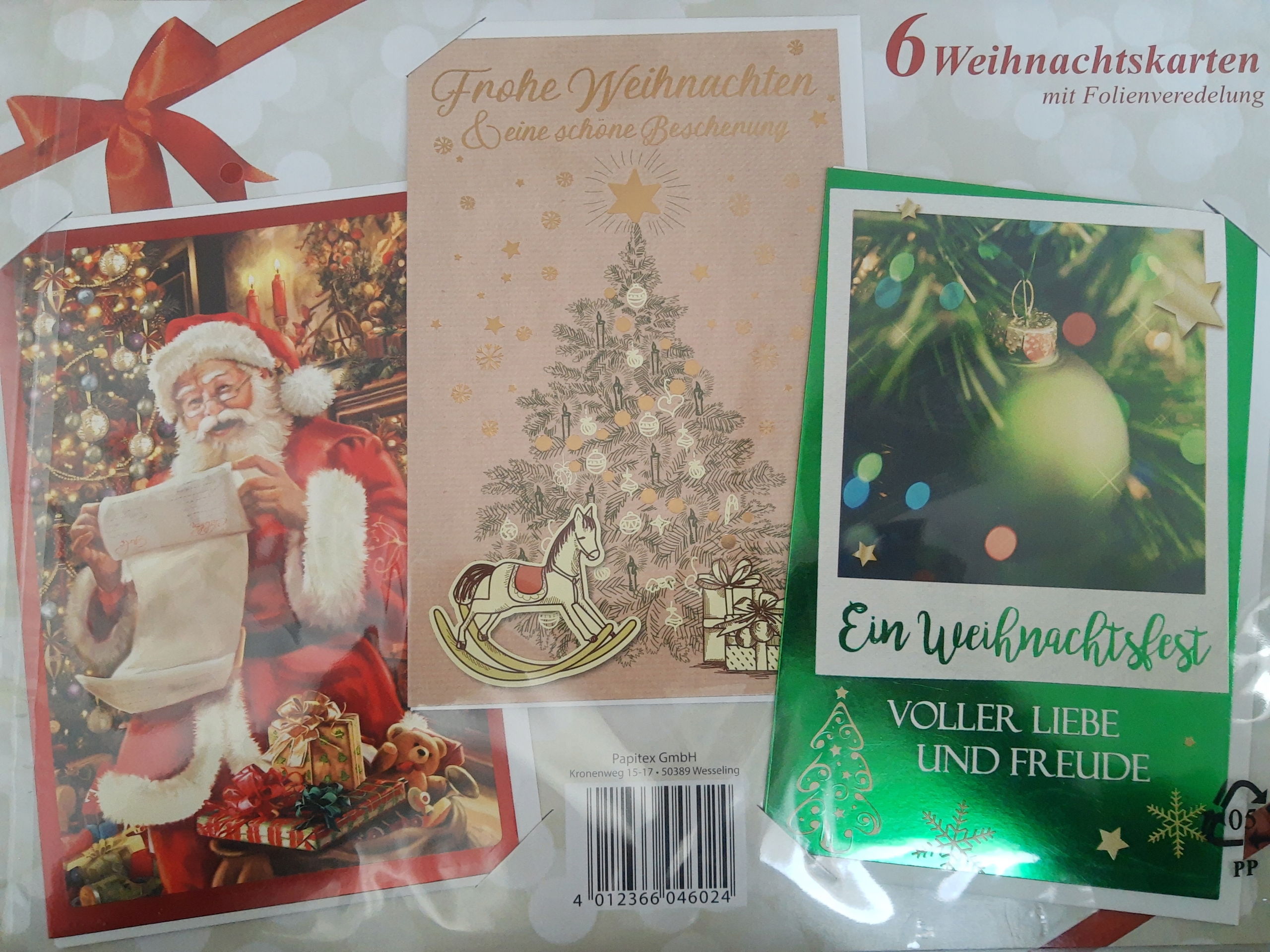 

Kartki świąteczne 6szt z kopertami Premium