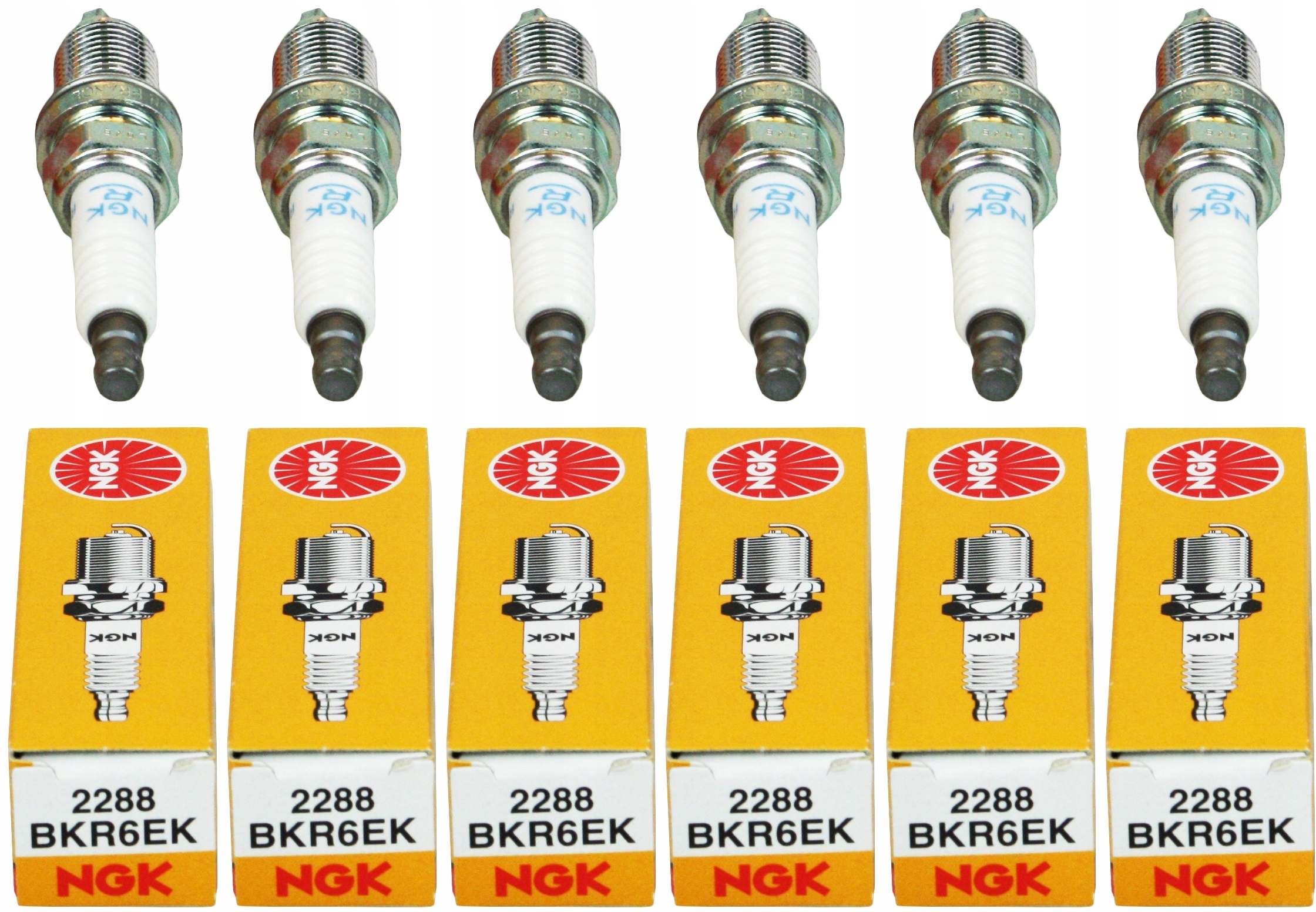 

6x Świece Zapłonowe Ngk BKR6EK 2288 Bmw 6 Sztuk