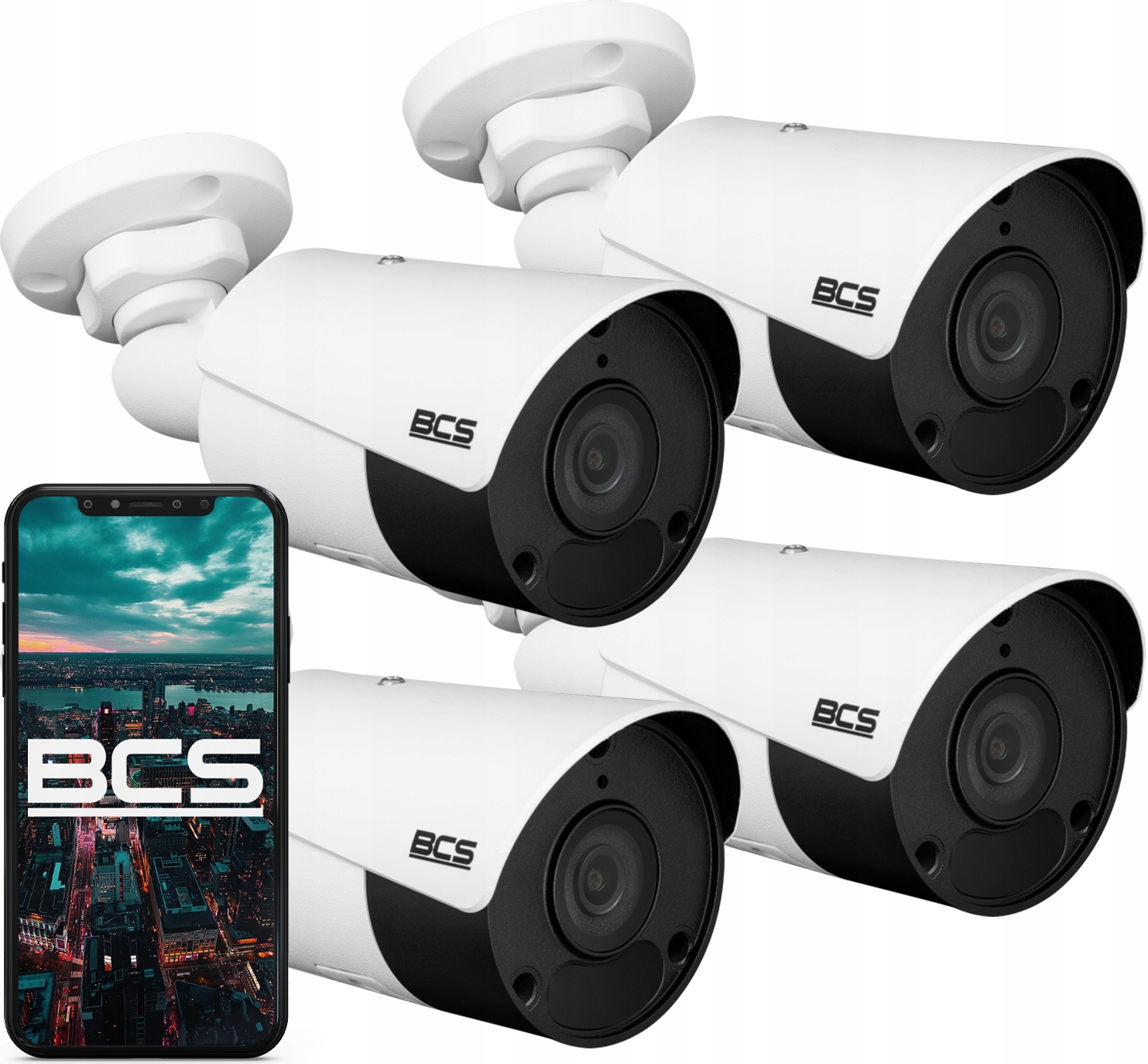 4x 5MPx Ip kamera Bcs Point BCS-P-TIP15FSR5 IR50m Externý Sd slot 256Gb