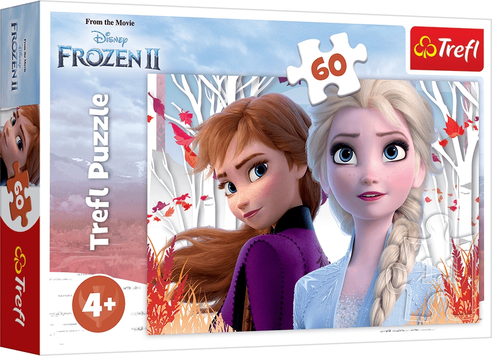 

Trefl Puzzle 60 Frozen Zaczarowany świat Anny Elsy