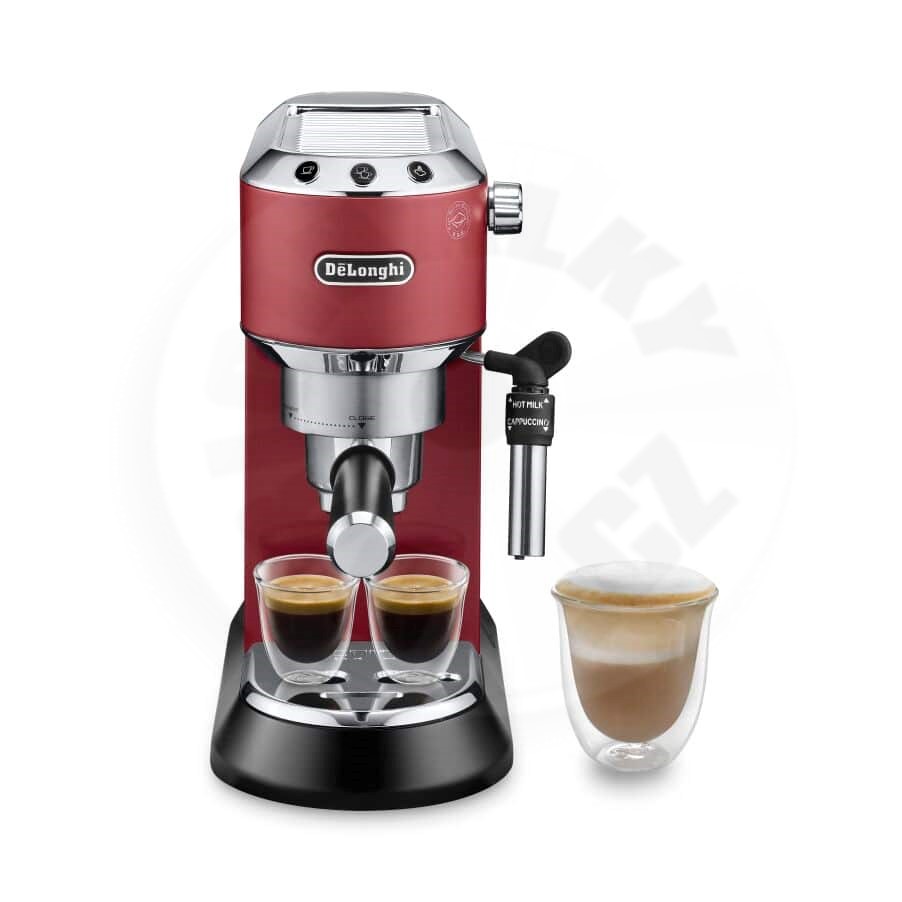 DeLonghi Dedica pákový kávovar červený