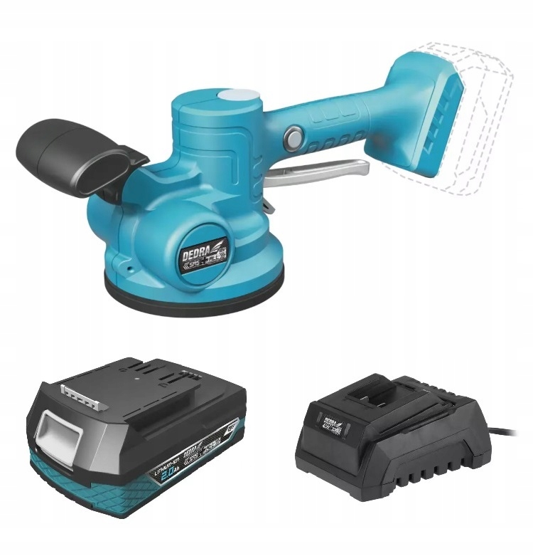 Vibrátor pro vyrovnávání dlaždic Akumulátor 2Ah Dedra Sas+all