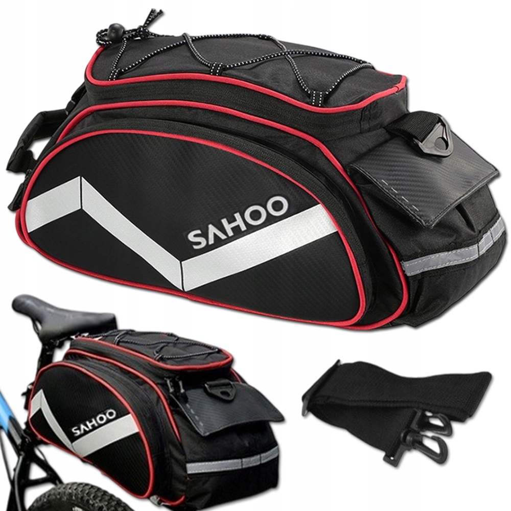 Sakwa Rowerowa Na Bagażnik Torba Na Ramię I Rower 13 L Z Paskiem Duża