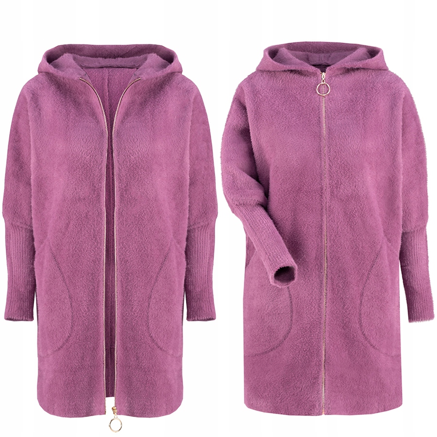 

Alpaki Na Suwak Płaszcz Wełna oversizeDŁUGI